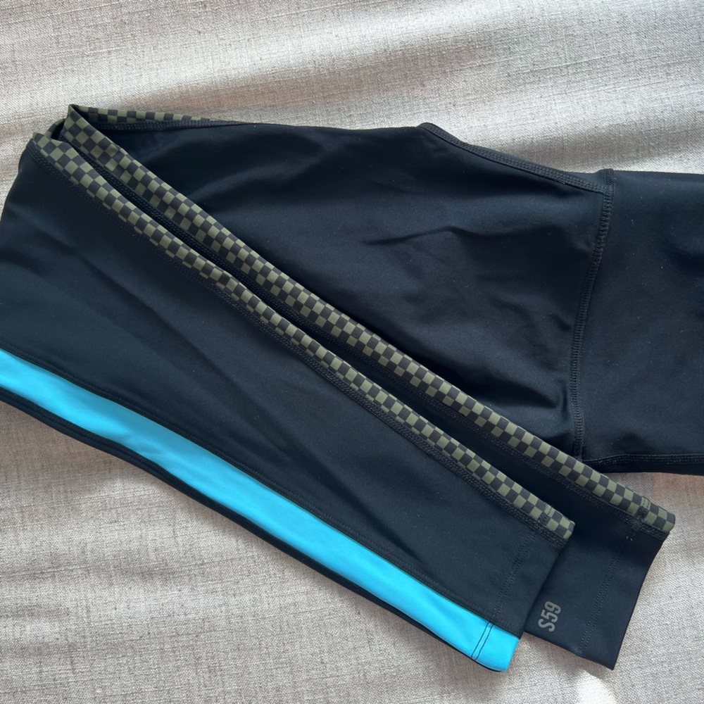 Splits59 Checkered Green / Blue Leggings